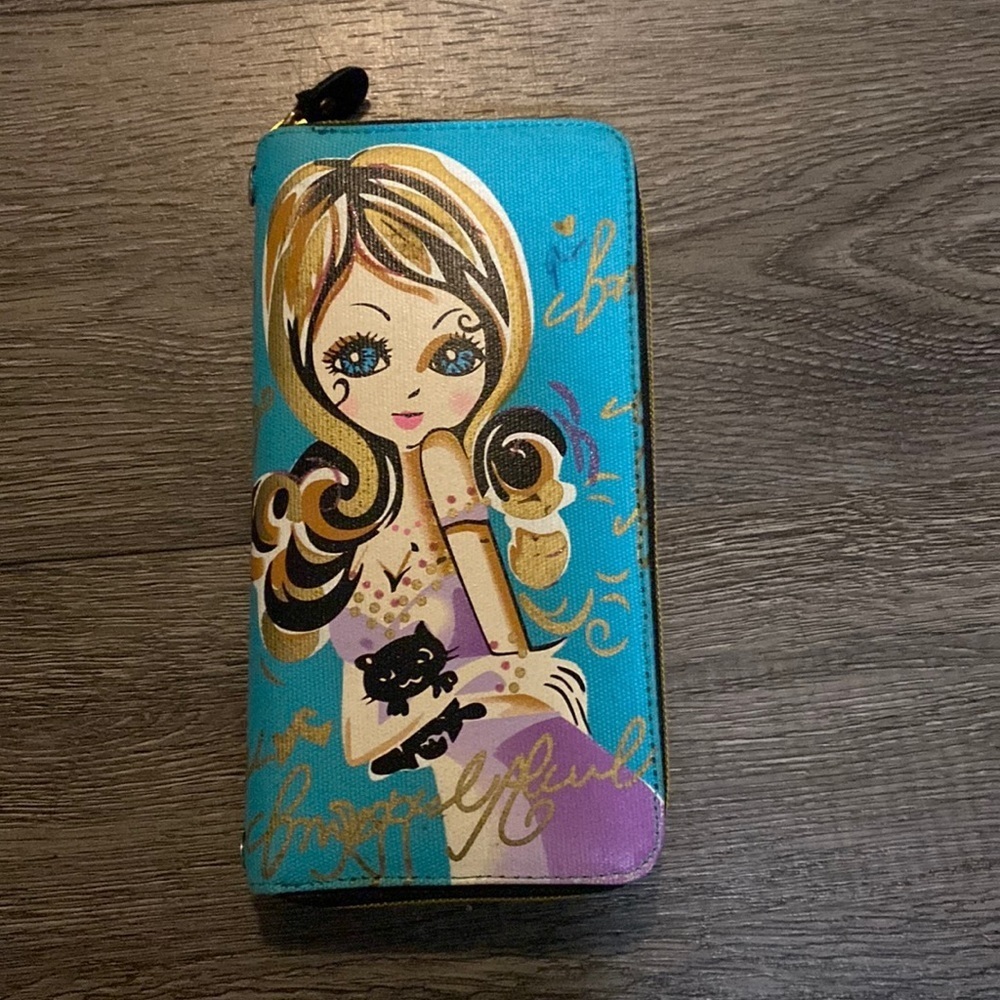 Adorable hand painted wallet